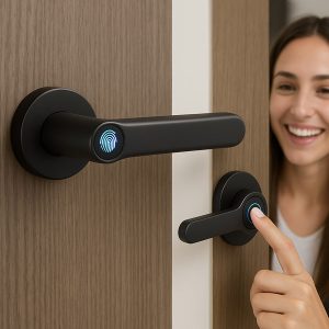 Odemykání dveřní kliky otiskem prstu | DOORISMART