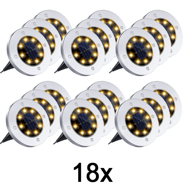 6x Solární zápustná svítidla pro venkovní použití (3 ks) | LUMIGARD