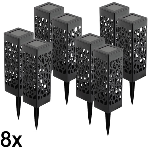 4x Dekorativní solární lampa (2 kusy) | GARDENIAS