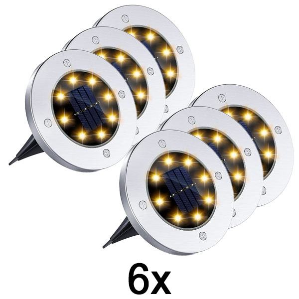 2x Solární zápustná svítidla pro venkovní použití (3 ks) | LUMIGARD